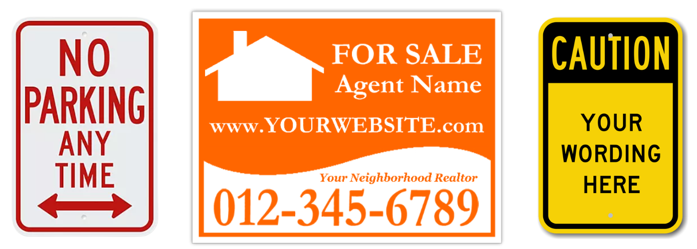 Sign Sizes Diagram