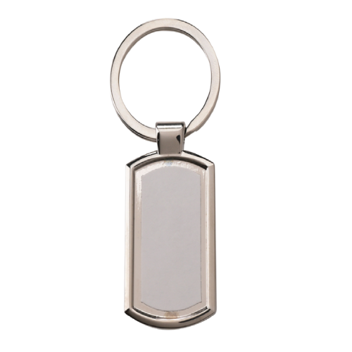 rectangular metal keyring
